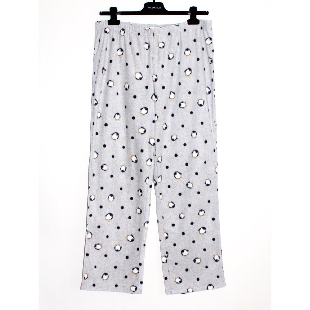 Sonoma Fuzzy Long Sleeve Penguin Print Two-Piece Pajama Set - Picture 3 of 16
